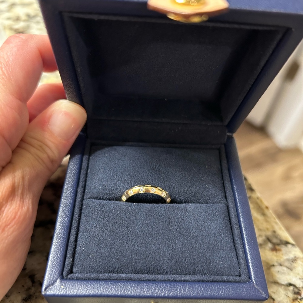 Louis Vuitton Gold Diamond Ring
